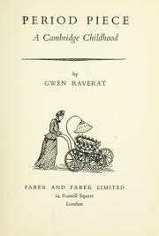 Cover of: Period piece by Gwen Raverat