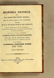 Cover of: Historia general de las cosas de Nueva España by Bernardino de Sahagún