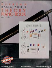 Alfred's basic adult theory piano book by Willard A. Palmer