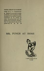 Cover of: Mr. Punch at home