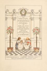 Cover of: The " Original poems" and others: by Ann and Jane Taylor and Adelaide O'Keeffe, edited by E. V. Lucas, with illustrations by F. D. Bedford.