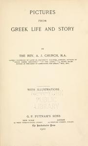 Cover of: Pictures from Greek life and story
