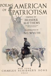 Cover of: Poems of American patriotism by Brander Matthews