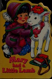 Cover of: Mary had a little lamb