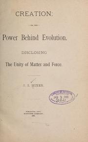Cover of: Creation