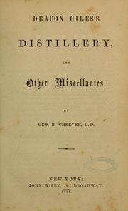 Cover of: Decon Giles's distillery...