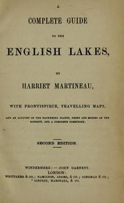Cover of: A complete guide to the English lakes by Harriet Martineau