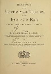 Cover of: Hand-book of the anatomy and diseases of the eye and ear: for students and practitioners