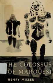 Cover of: The colossus of Maroussi.