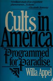 Cults in America by Willa Appel