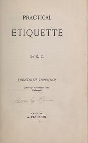 Cover of: Practical etiquette