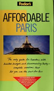 Cover of: Fodor's affordable Paris