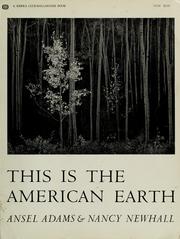Cover of: This is the American earth