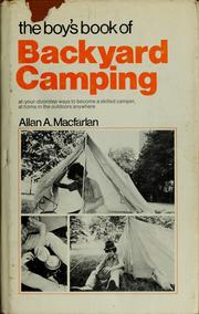 Cover of: The boy's book of backyard camping