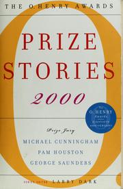 Cover of: Prize stories, 2000: the O. Henry awards