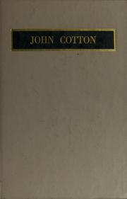 Cover of: John Cotton