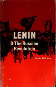 Cover of: Lenin and the Russian Revolution