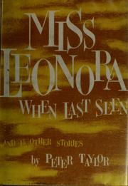 Cover of: Miss Leonora when last seen, and fifteen other stories