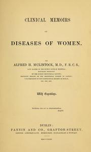 Cover of: Clinical memoirs on diseases of women