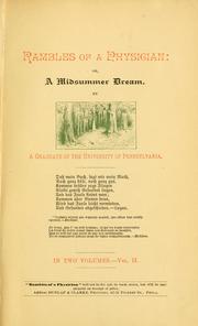 Cover of: Rambles of a physician: or, A midsummer dream