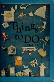 Cover of: Things to do.