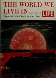 Cover of: The world we live in