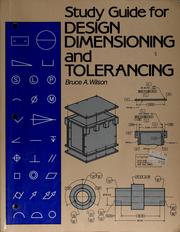 Cover of: Design Dimensioning and Tolerancing/Study Guide