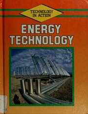 Cover of: Energy technology