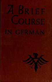 Cover of: A brief course in German