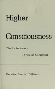 Cover of: Higher consciousness by Gopi Krishna