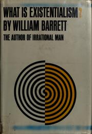 Cover of: What is existentialism? by William Barrett