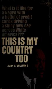 Cover of: This is my country, too