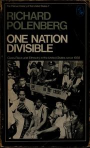 Cover of: One nation divisible: class, race, and ethnicity in the United States since 1938