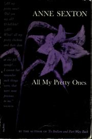 Cover of: All my pretty ones: [poems]