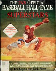 Cover of: The 2nd official Baseball Hall of Fame book of superstars