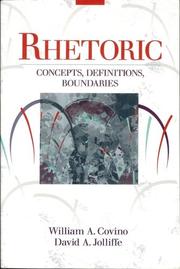 Cover of: Rhetoric: Concepts, Definitions, Boundaries