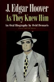 Cover of: J. Edgar Hoover: as they knew him