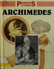 Cover of: Archimedes