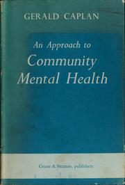 Cover of: An approach to community mental health