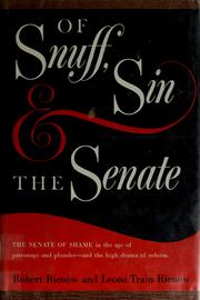 Cover of: Of snuff, sin, and the Senate