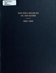 Cover of: Beam-profile indicator for 184-inch cyclotron by Robert L. Brown