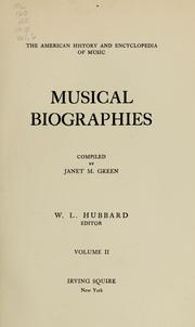 Cover of: The American history and encyclopedia of music