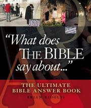 "What Does The Bible Say About..." by Brian Ridolfi