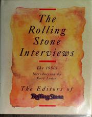 Cover of: The Rolling Stone Interviews: The 1980s