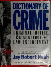 Cover of: Dictionary of crime