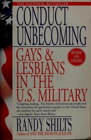 Cover of: Conduct unbecoming by Randy Shilts