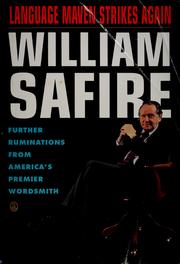 Cover of: Language maven strikes again by William Safire