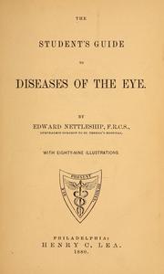 Cover of: The student's guide to diseases of the eye