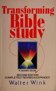 Cover of: Transforming Bible Study: A Leader's Guide