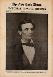 Cover of: New York times, pictorial Lincoln history